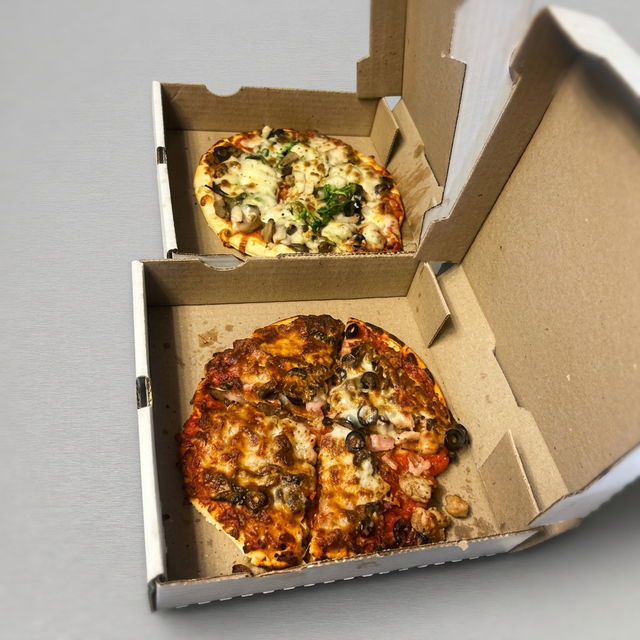 Bite Size Pizza & Drink.